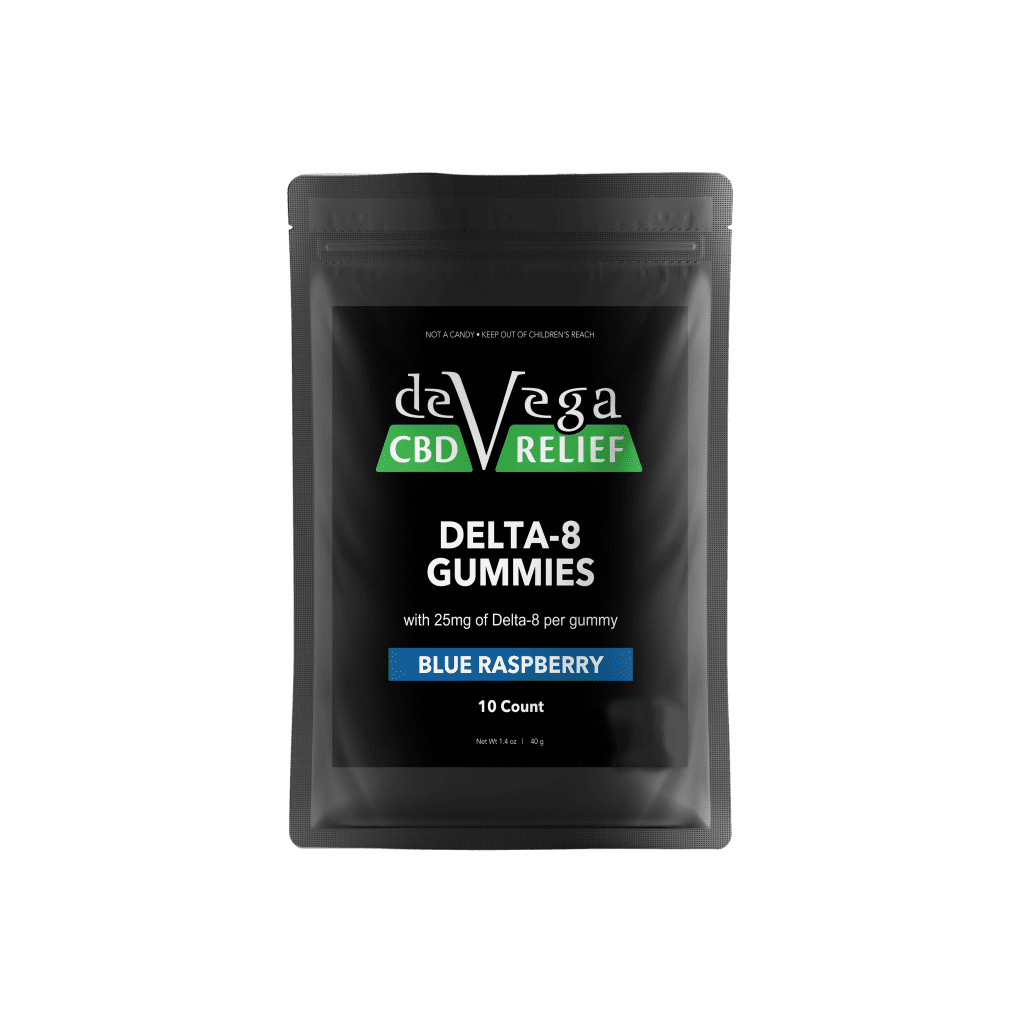 devega D8 gummies 10ct blue rasbery